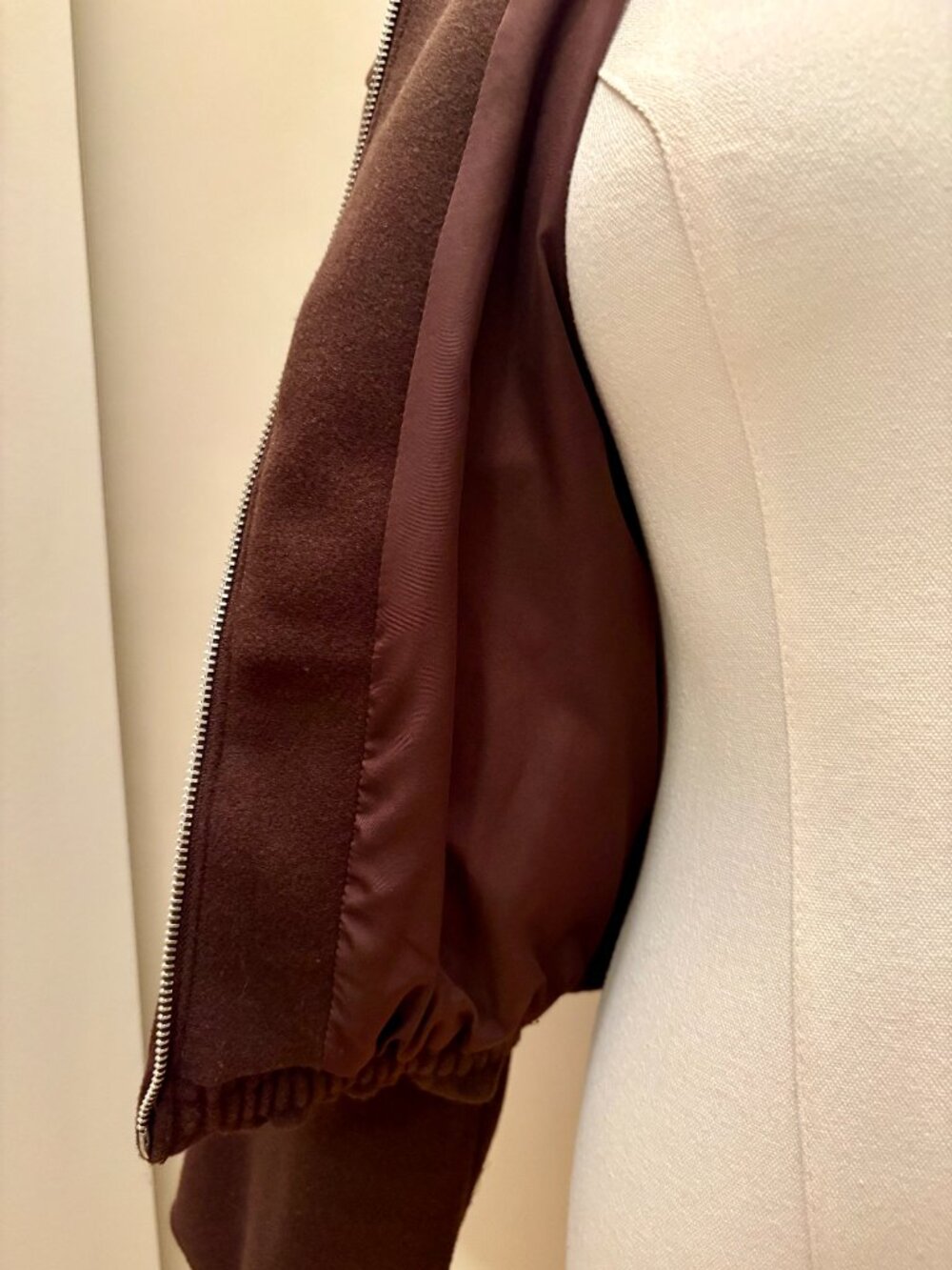 Zara Brown Bomber Jacket - Picture 7 of 11